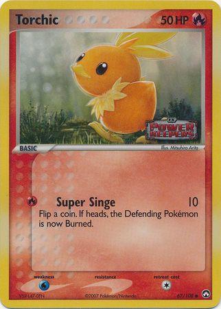 Torchic - Power Keepers #67/108 (STAMPED REVERSE HALO)