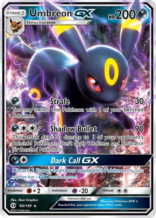 Umbreon GX - Sun & Moon Base #80/149